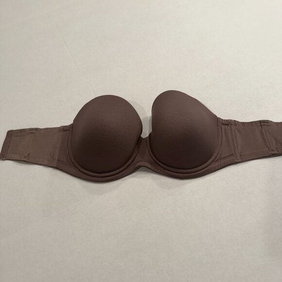 Wacoal Red Carpet Strapless Bra 34DDD Gray Silicone Grip 854119 - Picture 1 of 4